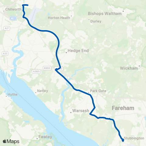 Bluestar School Routes Village Centre - Barton Peveril College map