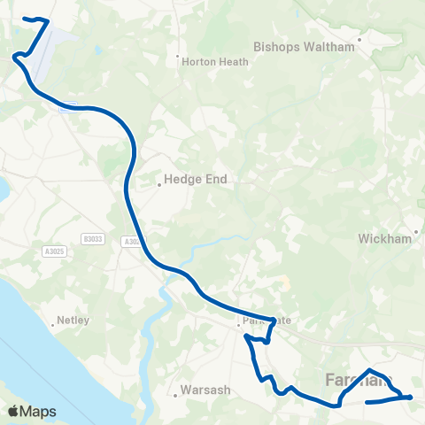 Bluestar School Routes Peak Lane - Barton Peveril College map