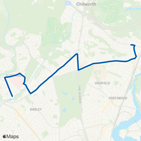 Bluestar General Hosp A / E (Stop H) - Leaside Way map