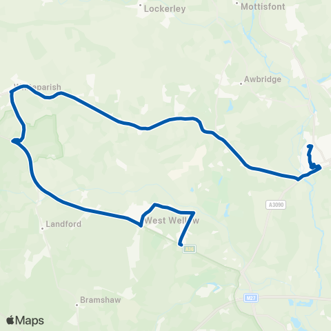 Bluestar Whinwhistle Corner - The Romsey School map