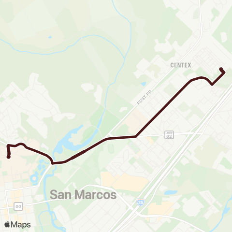 Bobcat Shuttle Mill Street map