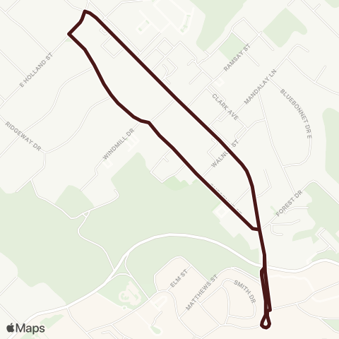 Bobcat Shuttle Holland map