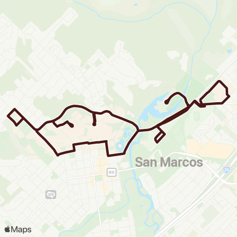 Bobcat Shuttle Campus Connector map