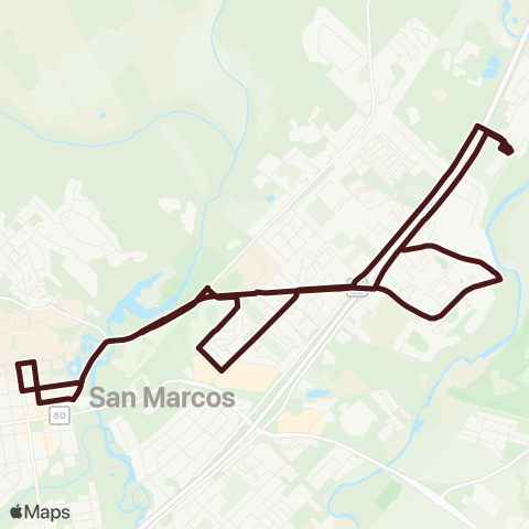 Bobcat Shuttle Night East map