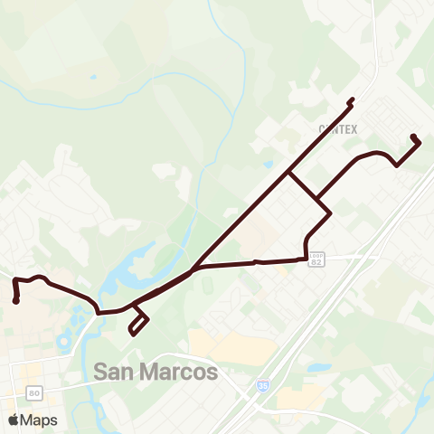 Bobcat Shuttle Night North map