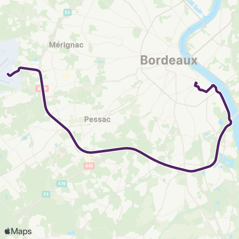 30'Direct Aéroport de Bordeaux Navette Aéroport map