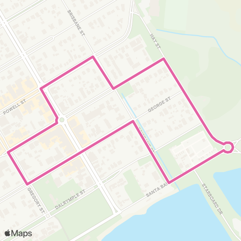 Translink Bowen Harbour Loop map