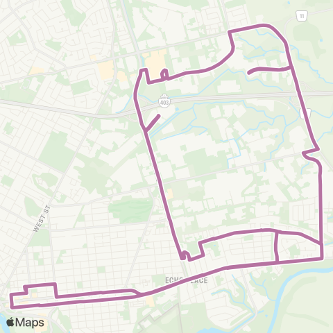 Brantford Transit Echo Place map