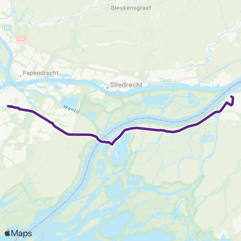 Bravo Werkendam - Dordrecht map