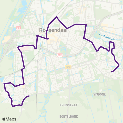 Bravo Tolberg West - Kortendijk map