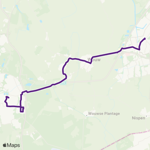 Bravo Roosendaal via Heerle - Bergen op Zoom map