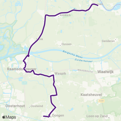 Bravo Dongen - Andel Prinsentuin map