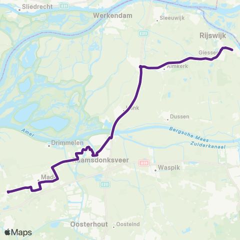 Bravo Wagenberg - Andel Prinsentuin map