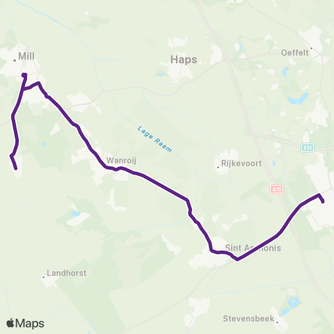 Bravo Landhorst - Boxmeer map