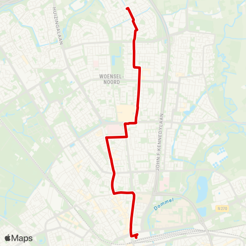 Bravo Eindhoven Blixembosch Oost - Station map