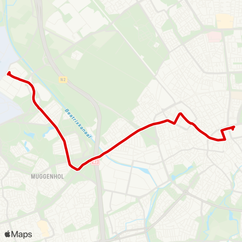 Bravo Eindhoven Airport - Eindhoven Station map