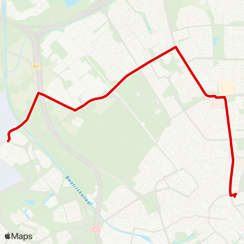 Bravo Eindhoven Airport - Eindhoven Station map