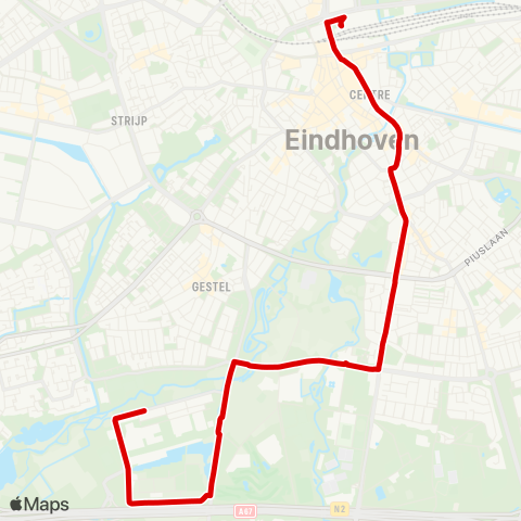 Bravo High Tech Campus - Eindhoven Station map