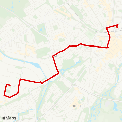 Bravo Eindhoven Station - De Hurk map