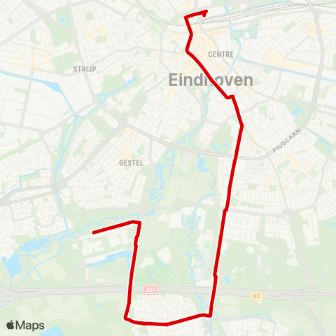 Bravo High Tech Campus - Eindhoven Station map