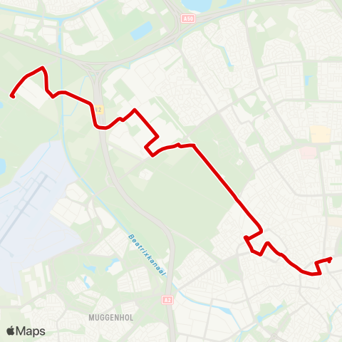 Bravo Oirschot Kazerne - Eindhoven Station map