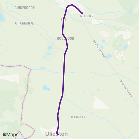 Bravo Chaam - Ulicoten map