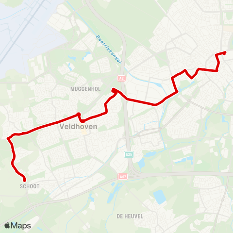 Bravo Veldhoven Zilverackers - Eindhoven Station map