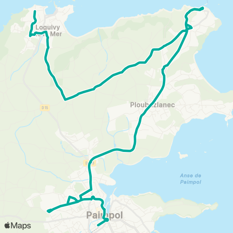 BreizhGo Car 22 Paimpol - l'Arcouest map