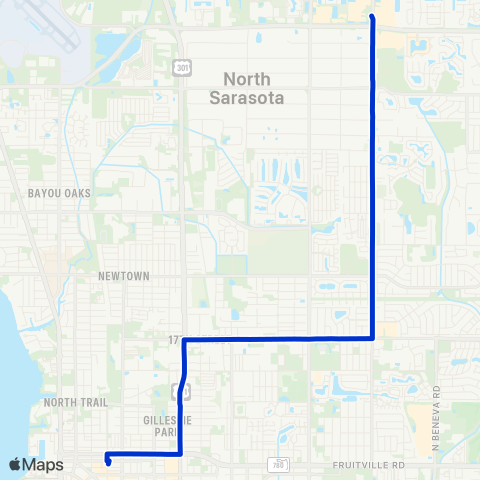 Breeze Transit Downtown / N Lockwood / University map