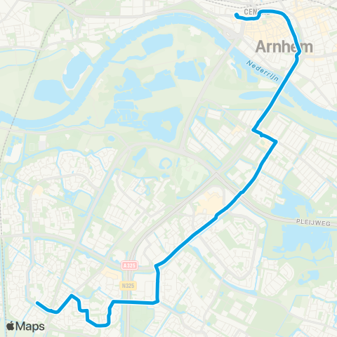 Breng Arnhem CS - De Laar map