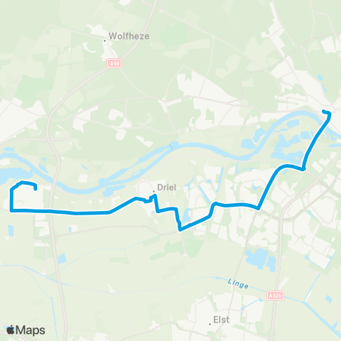 Breng Heteren - Arnhem CS map