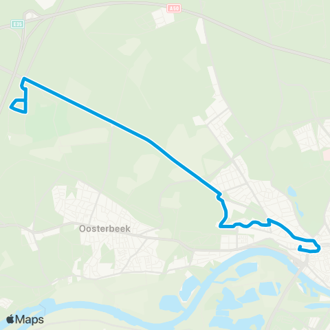 Breng Arnhem CS - Papendal map