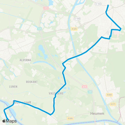 Breng Schaarsbergen - Arnhem CS map