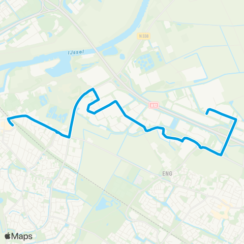 Breng Westervoort Station - Duiven Centerpoort Noord map