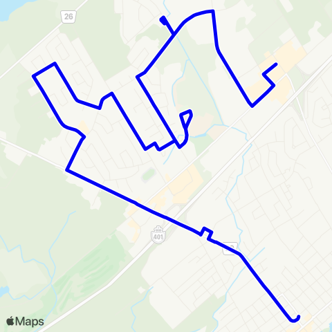 Brockville Transit  map