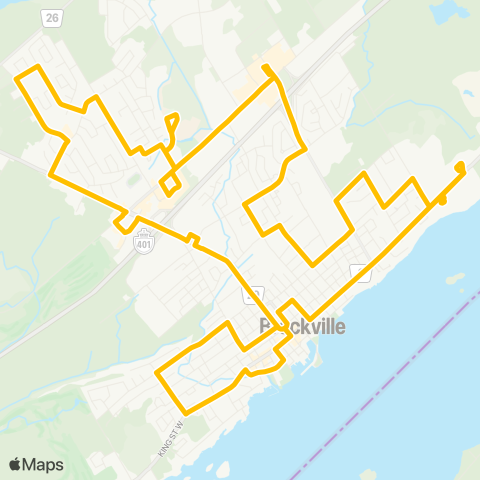 Brockville Transit  map