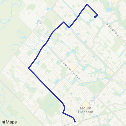 Brampton Transit Remembrance map