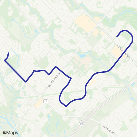 Brampton Transit St. Augustine 206 map