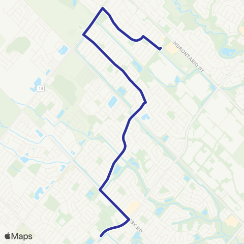 Brampton Transit St. Edmund Campion 213 map