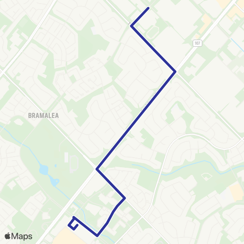 Brampton Transit St. Thomas Aquinas 205 map