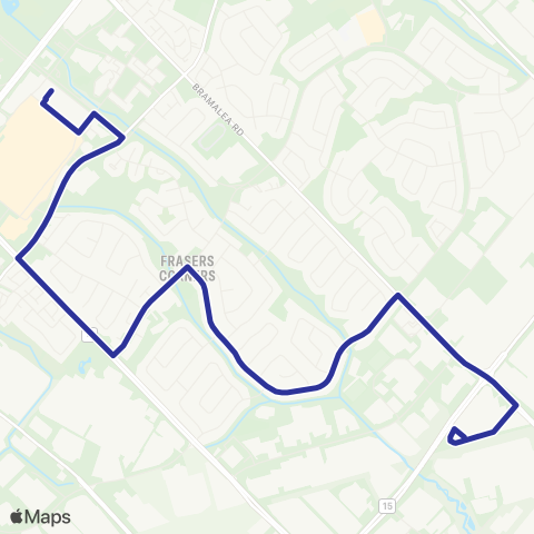 Brampton Transit Avondale map