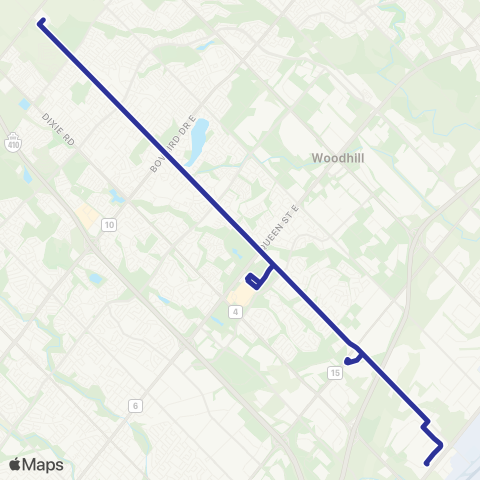 Brampton Transit Bramalea map