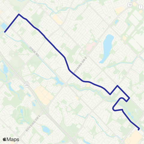 Brampton Transit Fernforest map