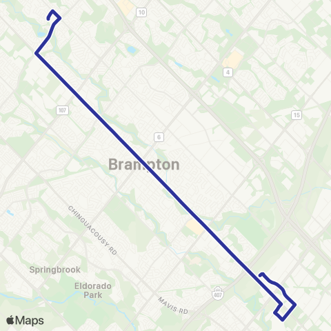 Brampton Transit Main map