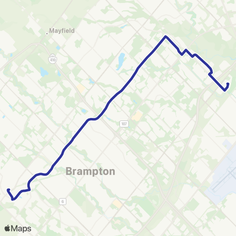 Brampton Transit Williams map