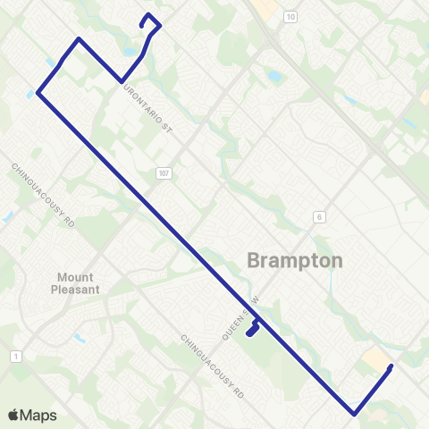 Brampton Transit McLaughlin map