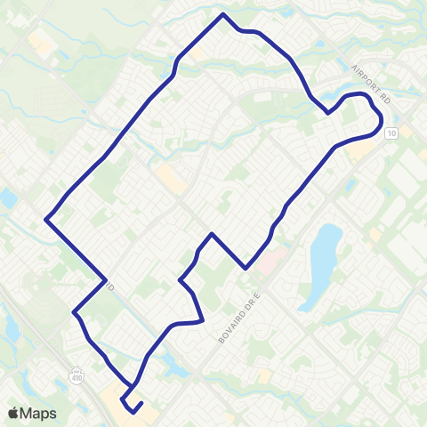 Brampton Transit Father Tobin map