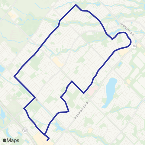 Brampton Transit Peter Robertson map