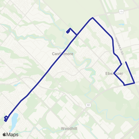 Brampton Transit Clarkway map