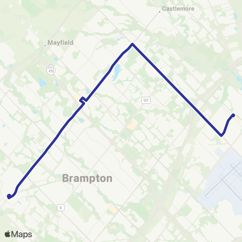 Brampton Transit Bovaird map